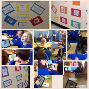 Coding with iPads in Holy Rosary Primary School.